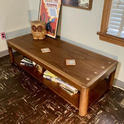 Lane Altavista MCM mid century modern Two Tier hard wood Coffee table 2-tier Vintage Boho Decor Alta Vista