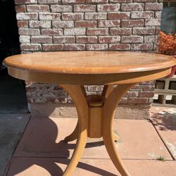 Round Wooden Table