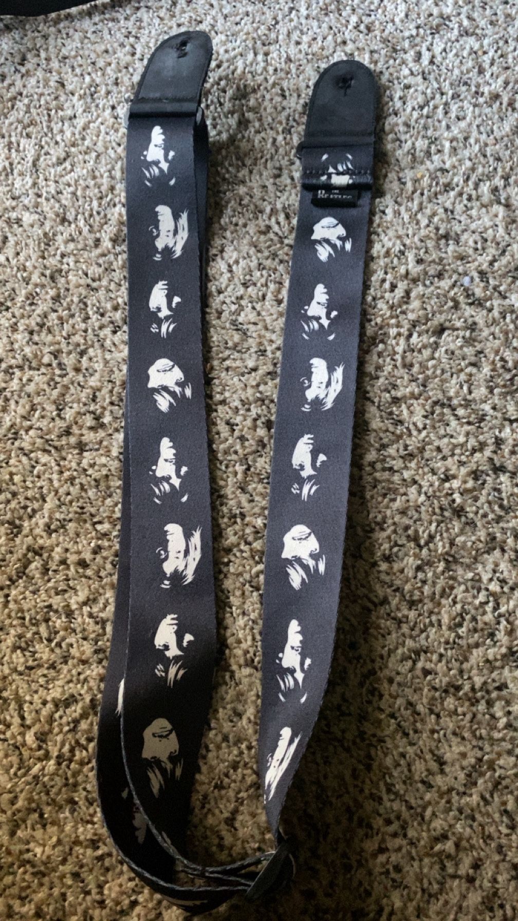 Guitar Strap With The Beatles Design 