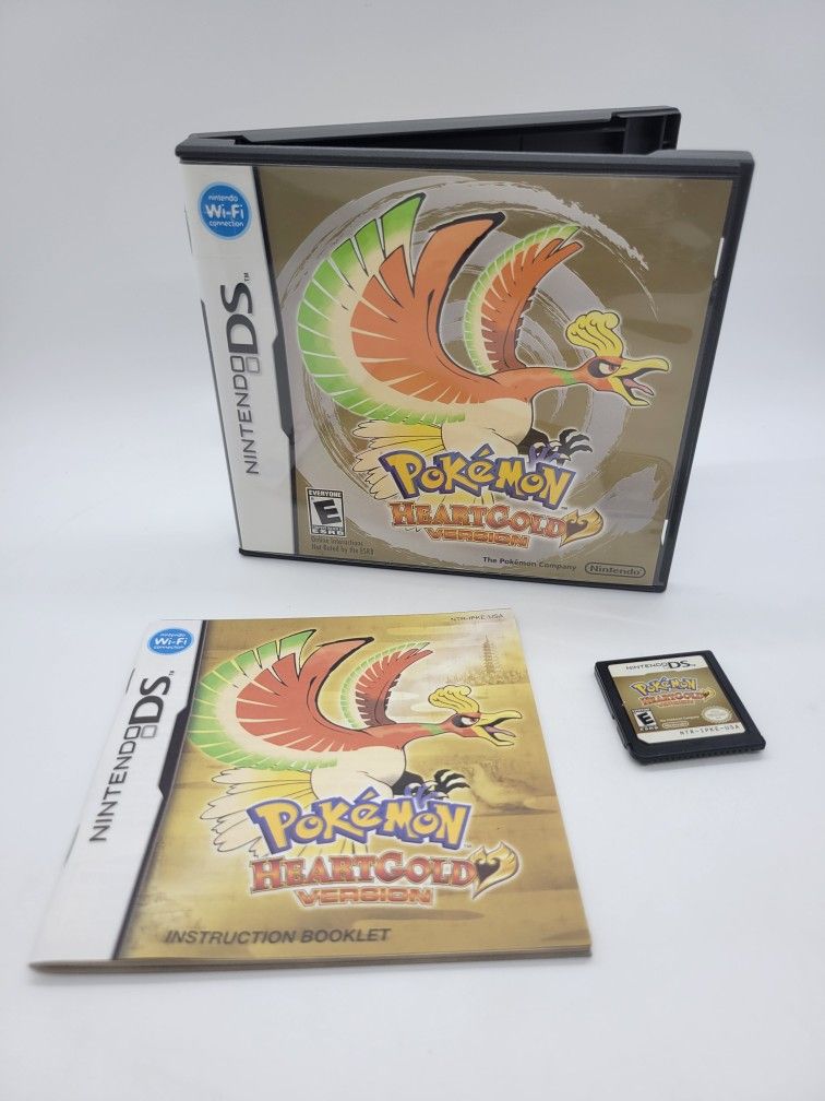 Pokemon Heartgold Complete CIB Authentic OEM Nintendo DS Complete Pokedex Badges And Legends 