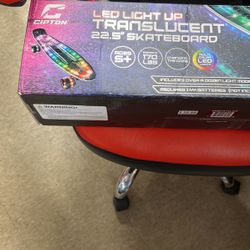 Cipton Led Light Up Translucent 22.5” Skateboard