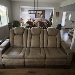 Brand New Electric Reclining Couch and Loveseat 