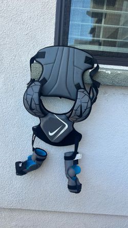Nike Lacrosse Beginner Gear, Chest Pad and Elbow Pads.