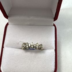 14 Kt Genuine Gold & Diamonds Wedding Band 