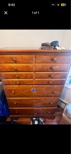 Solid wood tall dresser
