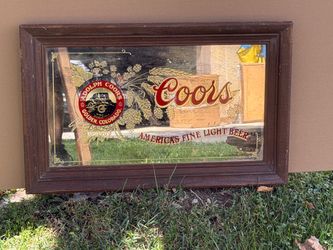 Vintage 70s Coors mirror