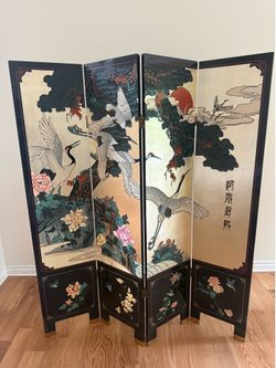 Asian Four Panel Screen / Divider