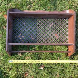 Vintage Postal Shelf And Key Holder Set Of 2 Shelves