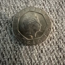 Vintage Queen Elizabeth II 2000 Twenty Pence 20P Coin UK Royal Mint