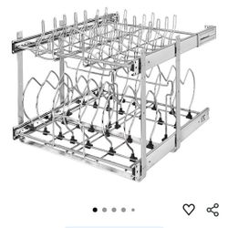 21" Rev Shelf Pull Out Drawer Pots N Pans Organizer 