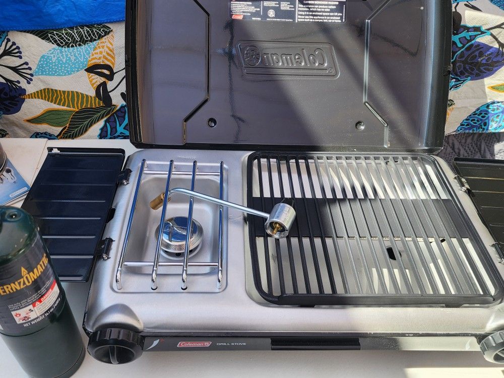 Coleman Portable Camping Stove Amd Grill New