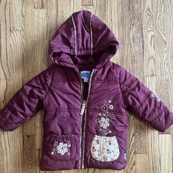 Bon Bebe Girls Winter Jacket Sz 3t