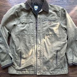 Vintage Y2K Carhartt J285 brown work wear jacket Large