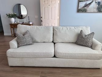 Ivory/Beige Living Spaces Couch
