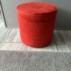 Small Foot Ottoman With Inside Storage 