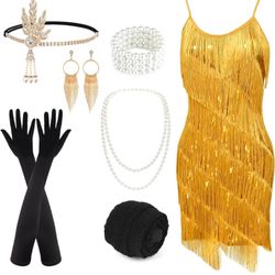 Gold Shimmer Dress