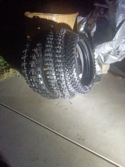 new dirt bike off-road tires two 70 100 17 two90 100 15 and two 70x100 by 17 brand new tires total 6 package deal or each sold separately