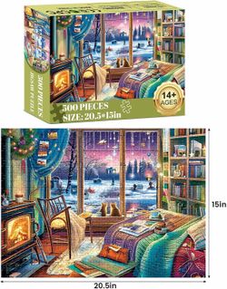 Snow Cat Puzzle - 500 pieces Jigsaw Puzzle - NEW