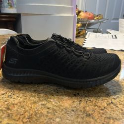 Skechers Low Slip On Brand New Bk/bk No Box Size 6.5,Lady