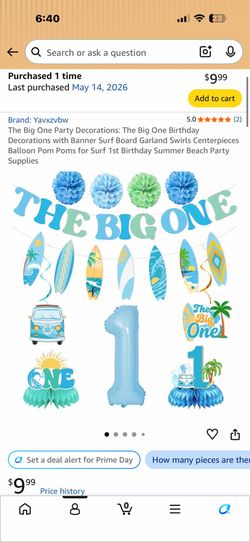 1st bday decorations