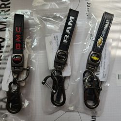 Leather Gmc, Chevy, Ram, Jeep Keychains