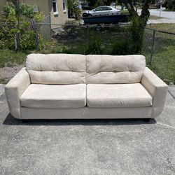 Beige Sofa Couch (FREE DELIVERY 🚚)