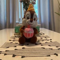 DISNEY CHIP N DALE DONALD BIRTHDAY PLUSH