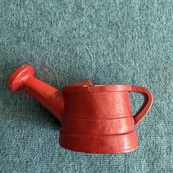 Miniature Red Watering can for dollhouse or crafts