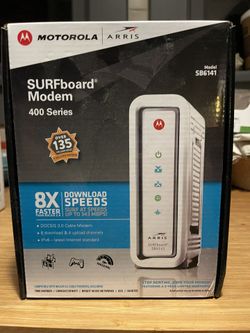 Arris Surfboard modem and Netgear Dual Band router