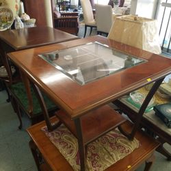 Glass Top End Table