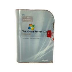 SEALED Microsoft Windows Server 2008 Standard 5-Client Licenses / 32-Bit 64-Bit