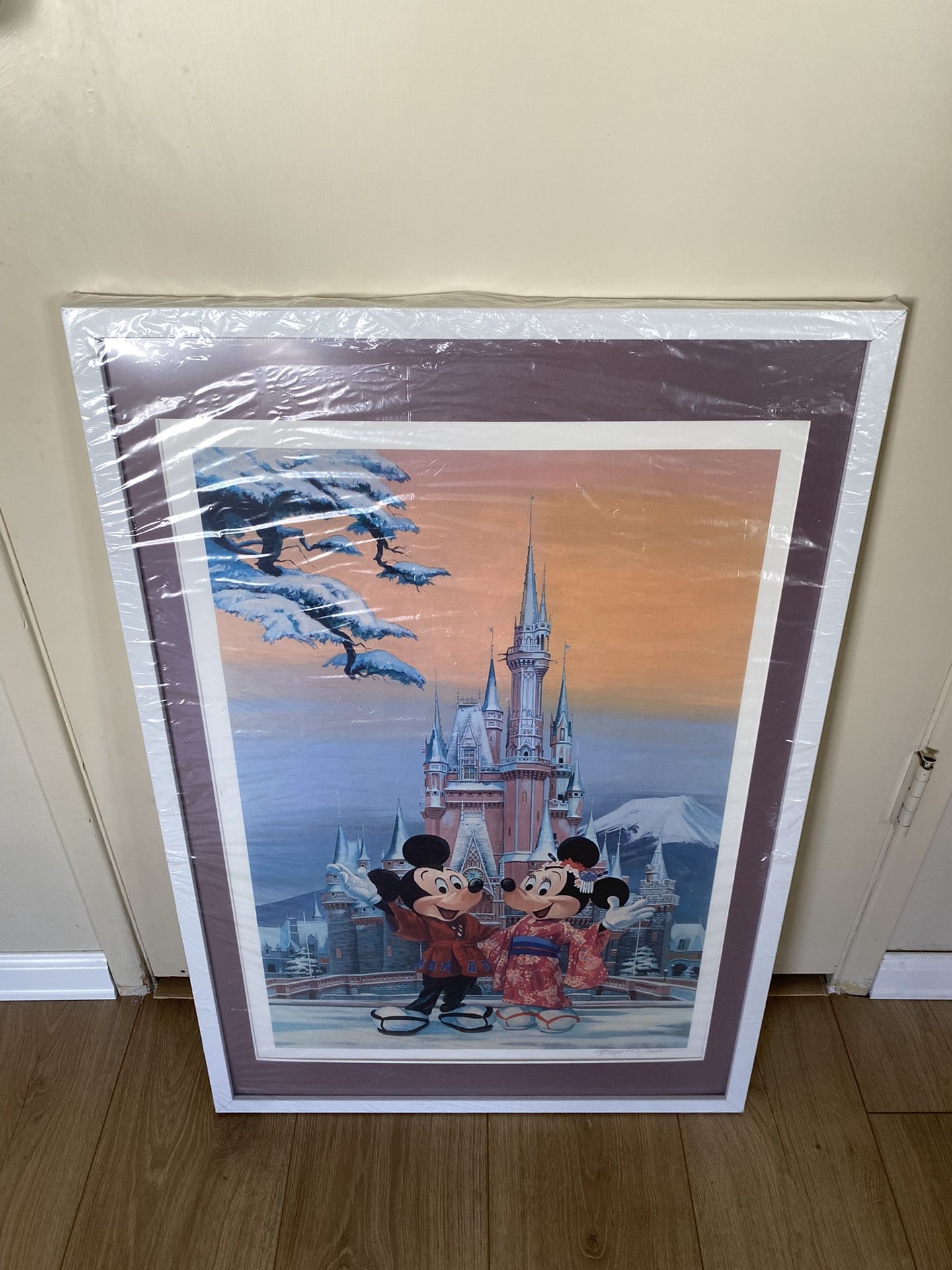 TOKYO DISNEYLAND CHARLES BOYER SIGNED 1980’s LIMITED EDITION FRAMED LITHOGRAPH