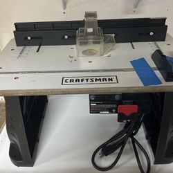 Craftsman Router, Table And Stand.