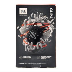 JBL Clip 4 Portable Bluetooth Speaker - Black (JBLCLIP4BLKAM) Lot of 4