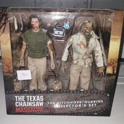 Texas Chainsaw Massacre 2 Pack Nubbins Hitchhiker Neca Retro Cloth Halloween Horror Action Figure 