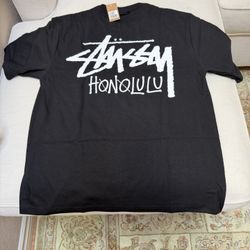 Stussy Honolulu Men’s Crew Neck T-shirt Black