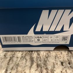 Air Jordan 1 True Blue Cement Size 9 new