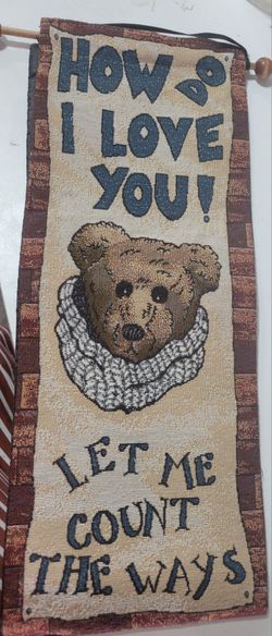 Boyds Bears How I Love You Tapestry