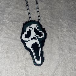 Holographic Ghost Face Perler