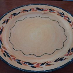Vintage Furio Home large 16-inch oval serving platter,