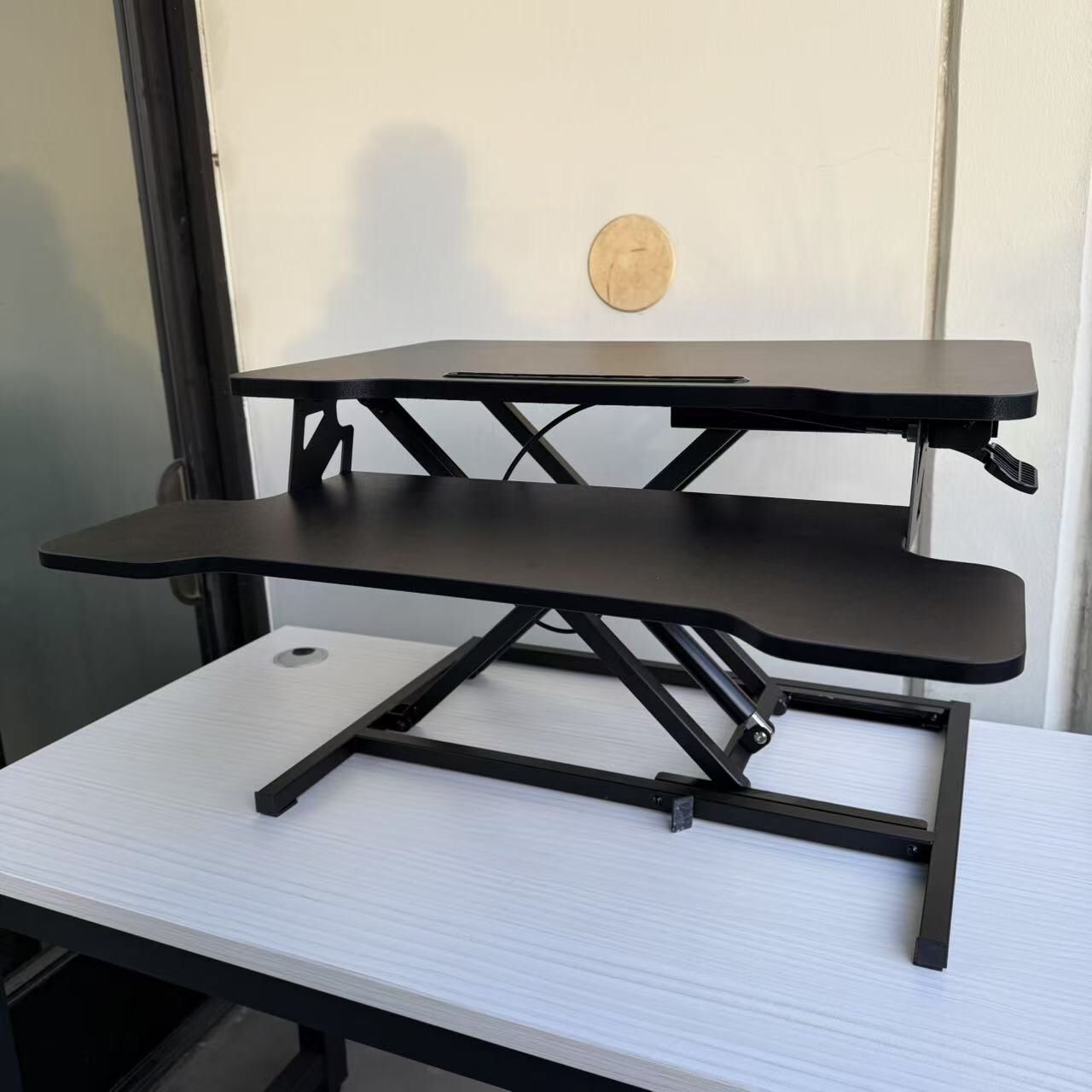 New In Box 26Lx 24Dx4.5H To 16 Inches Max Height Standing Adjustable Desktop Riser Stand To Work Desk