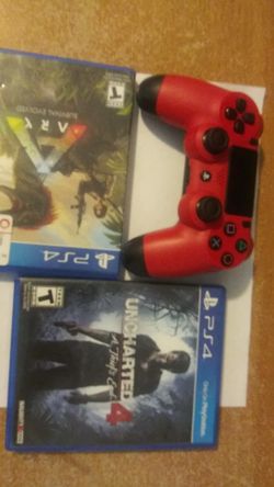PS 4 games and custom control. Xbox. Game