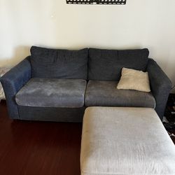 Free Blue City Furniture Sofa And Storage Ottoman
