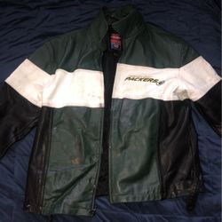 Mirage Team NFL Packers Leather Jacket