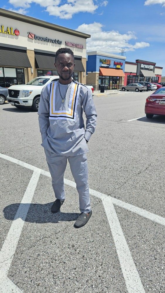 African Style Tunic Dress For Men