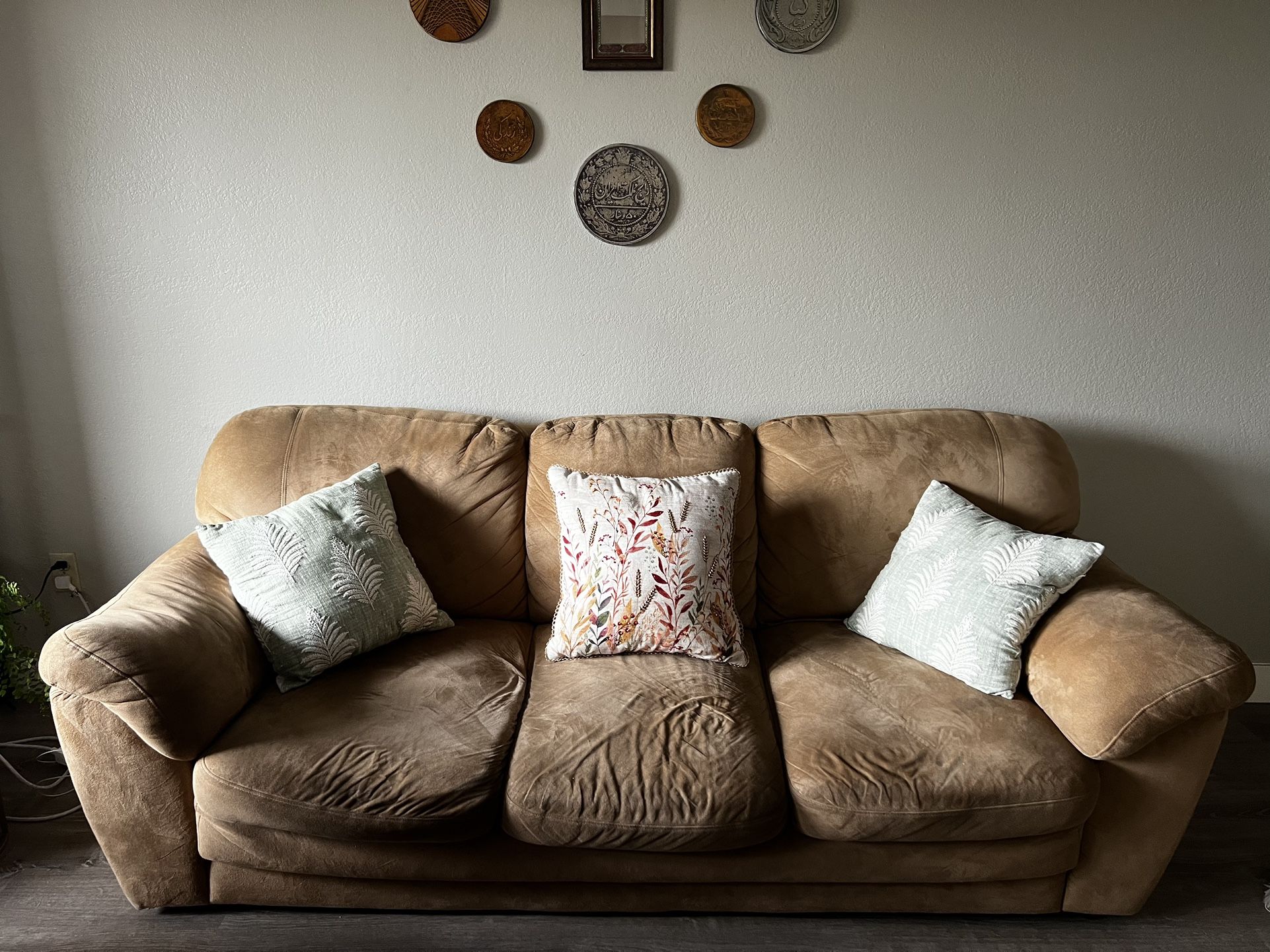 Brown Couch (Sofa) And Loveseat 