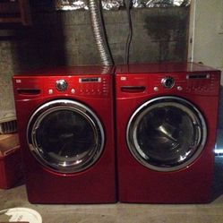 WORKING LG SteamWasher FRONT LOADING ELECTRIC WASHER & DRYER SET 