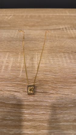 Celine necklace with K letter