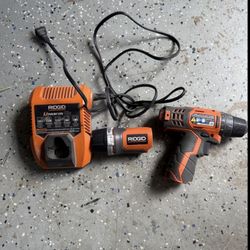 Rigid 12 V  Drill Drill, Flashlight Charger No Battery Light New