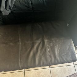 Storage Ottoman Bench – Dark Brown Leather Look